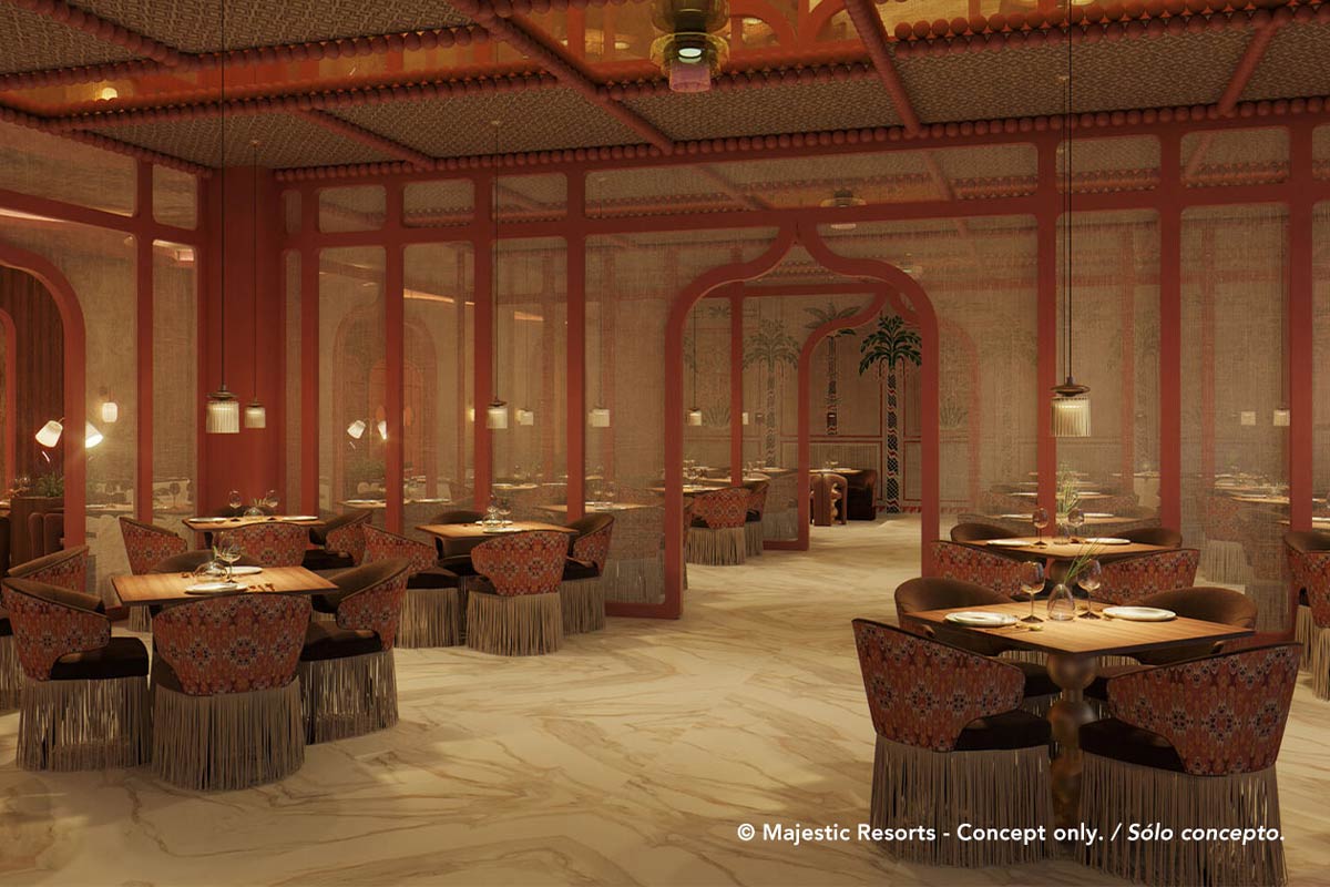 restaurant majestic mirage costa mujeres all suite resort