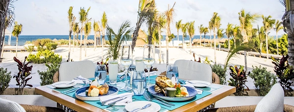 food and drinks table