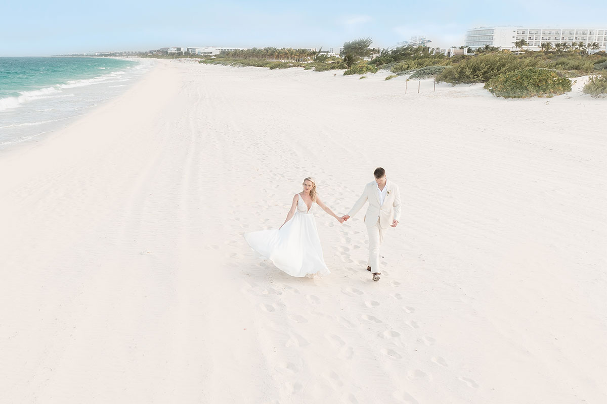 Walk along the beach at Costa Mujeres