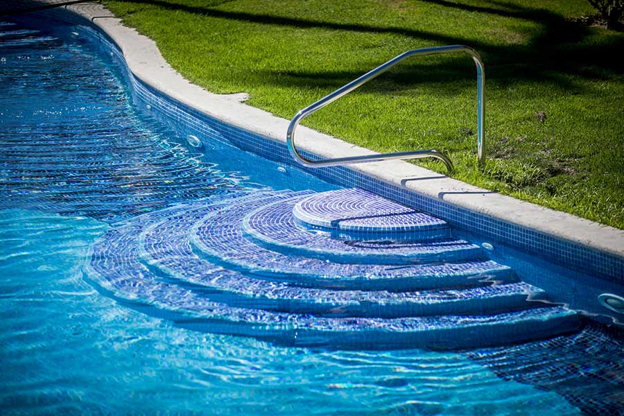 Piscina con fácil acceso