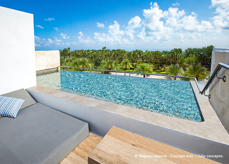 dia soleado y pscina mirage club plunge pool suite