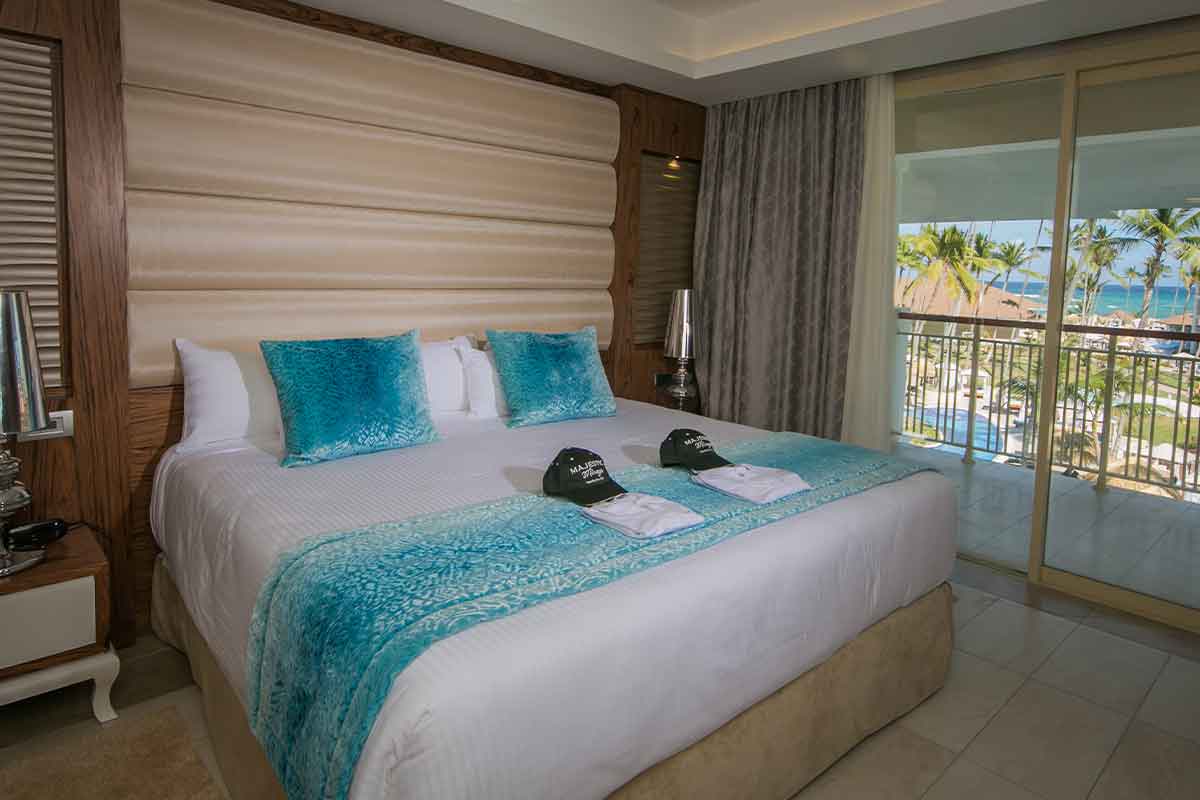 Camas extra grandes en las habitaciones de Majestic Mirage