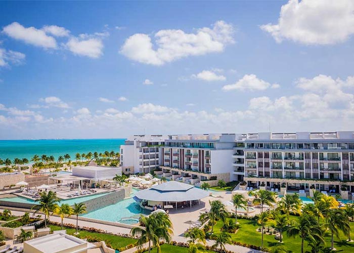 Aerial view of the Majestic Elegance Costa Mujeres Resort