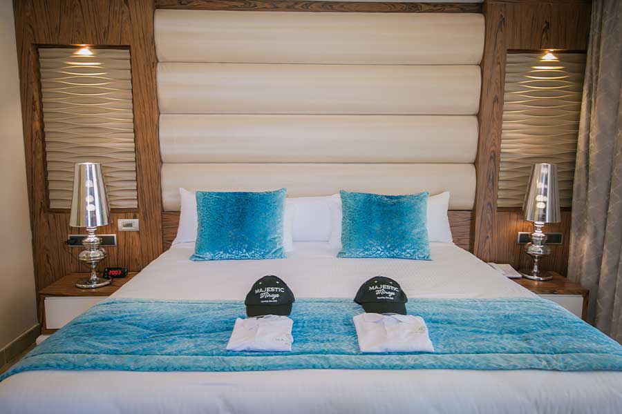 Espaciosa y confortable cama