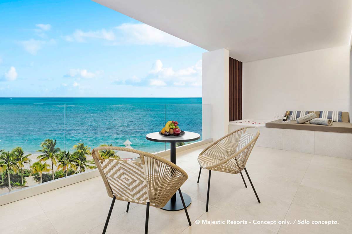 terrace suite sea views