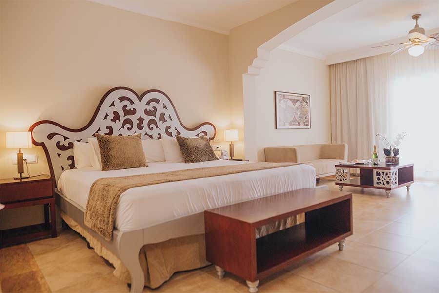 Elegante decoración en la Junior Suite  Ocean