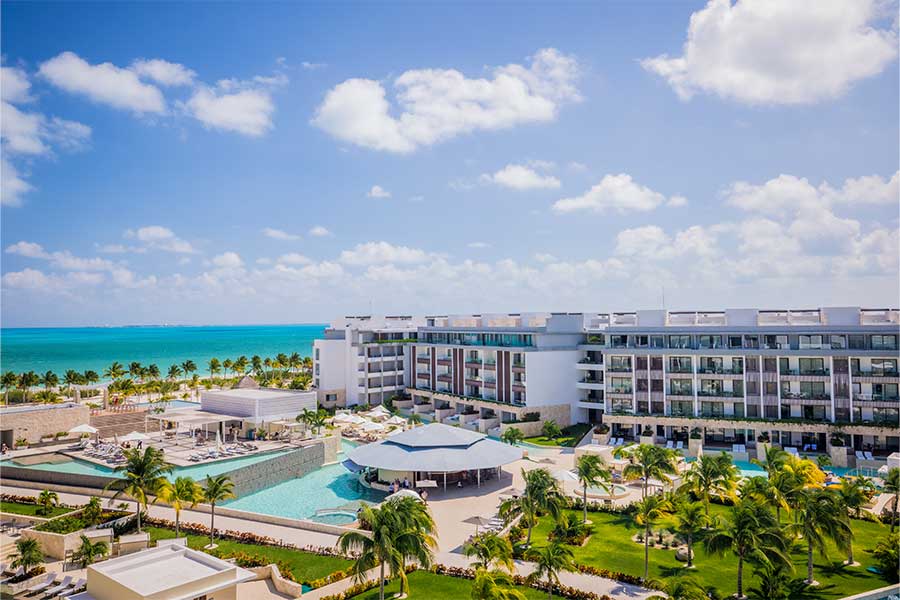 Vista aérea del Resort Majestic Elegance Costa Mujeres
