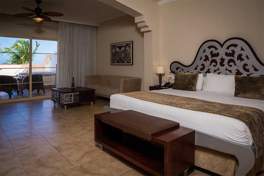 Gran cama en la Junior Suite Ocean